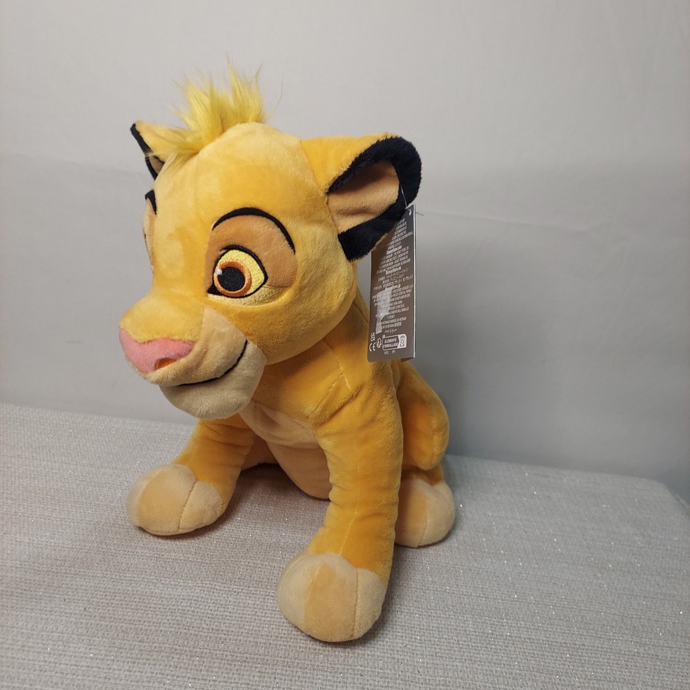 Disney Store The Lion King Simba Plush‎ Sitting Cub Stuffed Animal 11" NWT